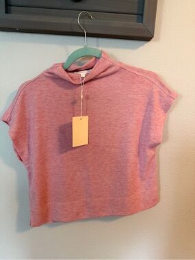 Entro Women’s Short Sleeve Top - Pink Heather